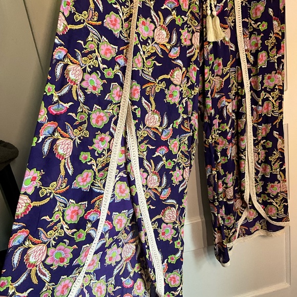 Anthropologie Corfu Floral Flare Pants - Picture 3 of 5
